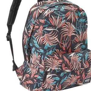Vans Off The Wall New Pink & Black Tropical Realm Backpack School Bag Travel